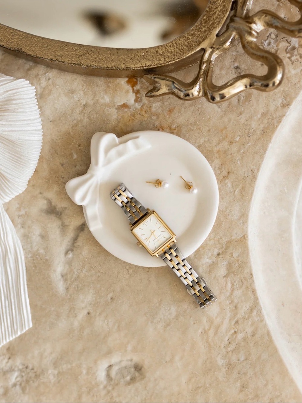 Siena Style Jewelry & Trinket Bow Dish NWT